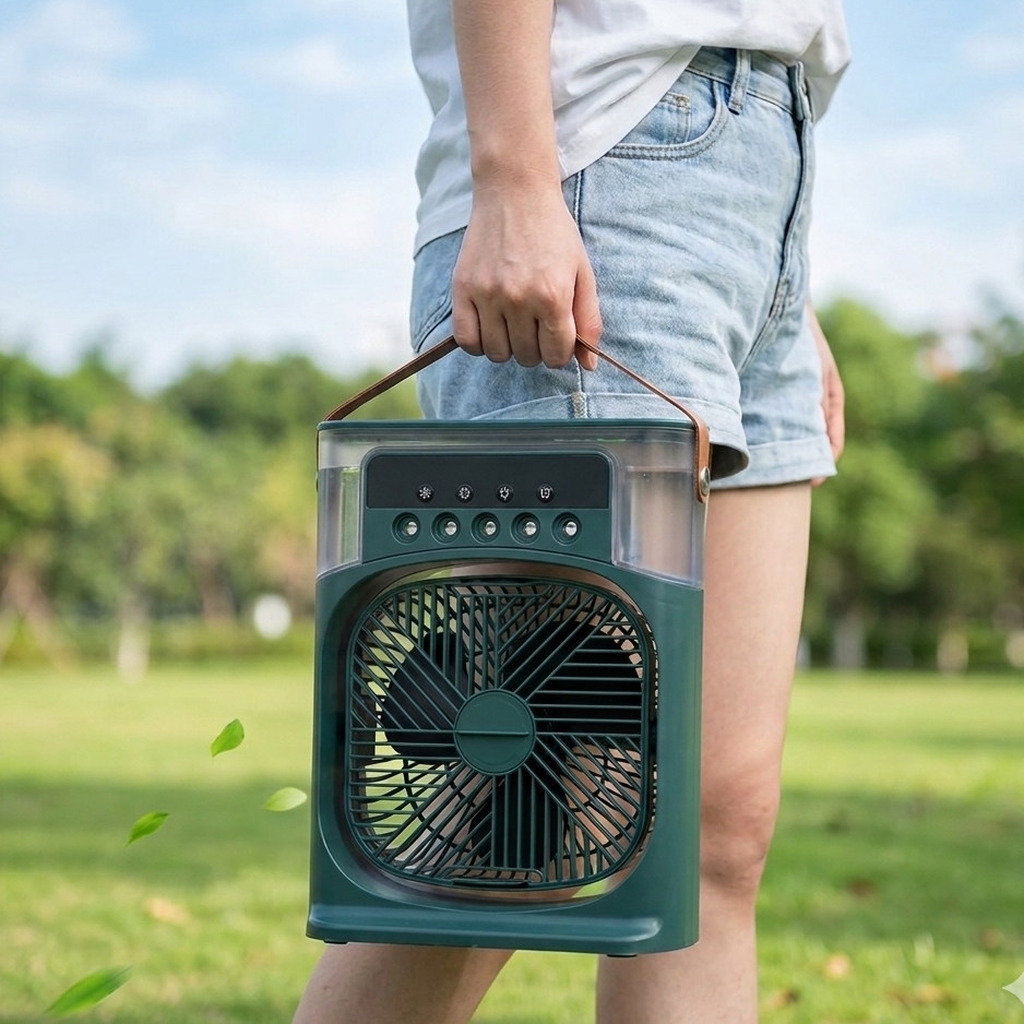 Ventilador de Aire Portátil con Humidificador